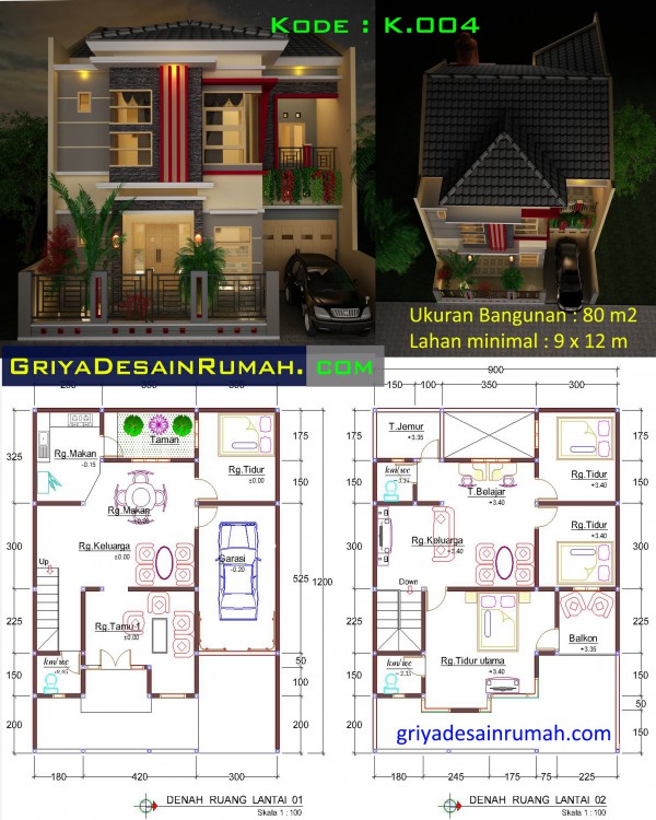 Desain Rumah  Minimalis  Modern  2  Lantai  Jasa Desain Rumah 