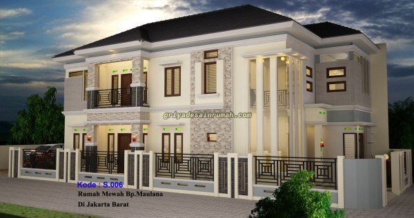  Rumah  2  Lantai  Mewah  di Cengkareng Jasa Desain  Rumah 