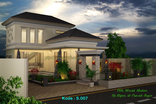  Desain  Villa  2  Lantai  Di Puncak Bogor Jasa Desain  Rumah 
