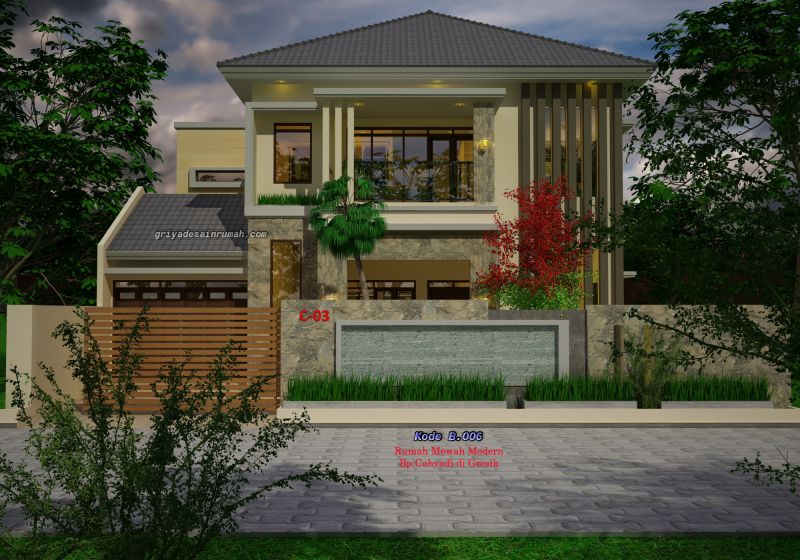 Desain Rumah Mewah Kolam Renang 2 Lantai Jasa Desain Rumah