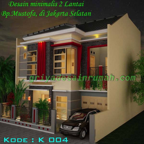 Desain Rumah Minimalis Modern 2 Lantai di Jakarta