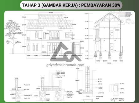 cara pembayaran tahap gambar kerja